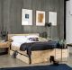 Steigerhouten bed met lades